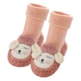 thumbnail image 2 of AURIGATE Clearance! Baby Non Slip Socks Toddler Boys Girls Solid Color Cartoon Dog Socks Keep Warm Plush Kids Soft Non-slip Indoor Toddler Shoes Socks, 2 of 5