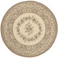 thumbnail image 1 of Safavieh Courtyard Creme Indoor Outdoor Rug - Round 5'3", 1 of 1