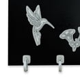 thumbnail image 3 of Porta Llaves Colsa Negro Colibríes y flores Pewter Elegante, 3 of 3
