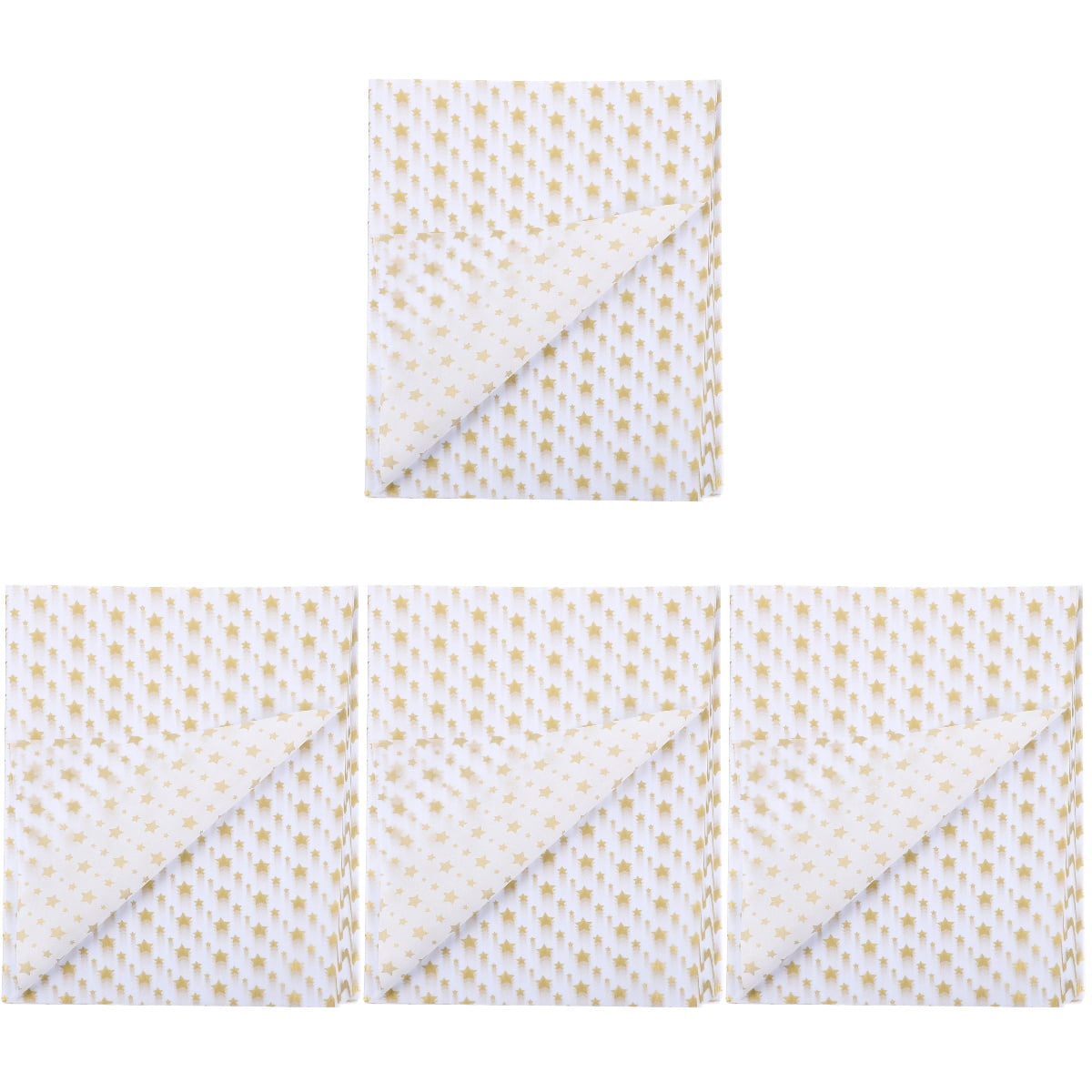 4 Pack Metallic Tissue Paper Wrapping Simple Color Present Wrapper Child