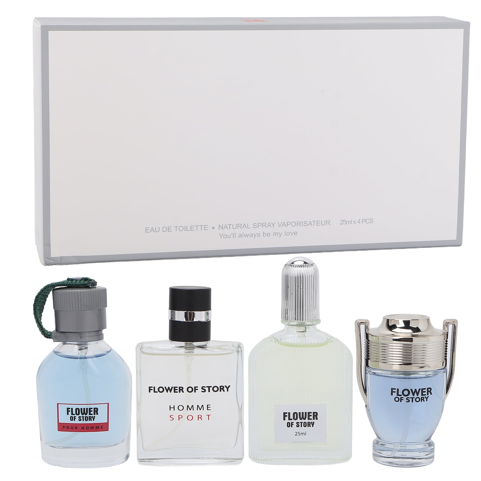 4pcs Men's Sports Perfume Cologne Oceanic Woodiness Fragrance Long