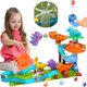 thumbnail image 1 of Set de construcción Marble Run COUOMOXA con temática de dinosaurios para niños de 3 a 8 años, 1 of 6