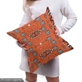 thumbnail image 4 of Ambesonne African Fabric by the Yard Upholstery, Ornaments, 3 Yards, Orange Black White, 4 of 4