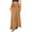 Brown, variant on ZZwxWA Womens Satin High Waisted Maxi Skirts Elegant Solid Color A Line Long Skirt Soft Work Office Half Dress