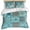 Green, variant on Middle Century Bedding 3 Piece Duvet Cover Set California King, Vintage Farmhouse Bohemia Style Blue Microfiber Comforter Cover with Zipper Closure & Pillowcases, Wrinkle & FadeResistant Quilt Cover