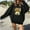 Black, variant on jjayotai Cute Mushroom Wonderland Sweatshirts for Teen Girls Women, Casual Loose Tunic Shirts Long Sleeve Fleece Cotton Pullover Tops