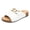 White, variant on Rokment Women's Cork Footbed Wedge Mules Sandals Summer 2026 Trendy Casual Leather Buckles Open Toe Orthotic Platform Walking Slides Backless Slip on Shoes