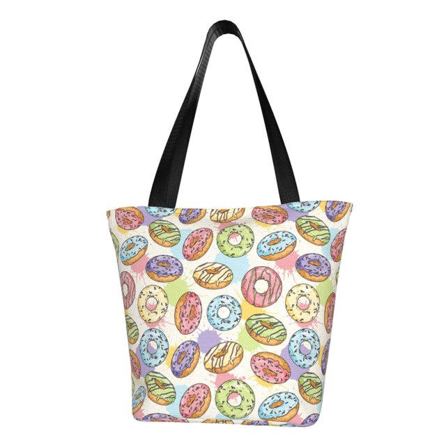 Disketp Glazed Donuts for Women’s Casual Shoulder Tote Bag Cross-body Handbags for Shopping, Travel and Daily Use