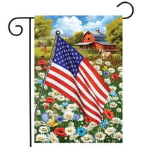 Briarwood Lane American Flower Field Garden Flag