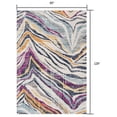 thumbnail image 2 of 8â€™ x 11â€™ Blue and Gold Zebra Pattern Area Rug, 2 of 7