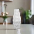 thumbnail image 2 of Dallyn Ceramic Rounded Bellied Vase with Round Lip and Embossed Wave Design, 2 of 7