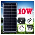 thumbnail image 4 of Solar Panel Portable 10W Solar Photovoltaic Panel Solar Panel Outdoor Charging Panel Vehicle Power Supply , Splash and Dust Resistance, 4 of 9