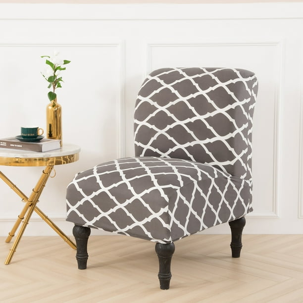 Armless Chair Slipcovers Accent Chair Cover Stretch Removable Furniture