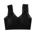 thumbnail image 6 of Sngxgn Womens' Sports Bra Longline Wirefree Padded with Medium Support(Black,One Size), 6 of 9