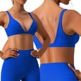 thumbnail image 3 of iMounTEK Deep V-Neck Sports Bras for Women Padded Low Impact Fitness Yoga Bra Crop Top, 3 of 7