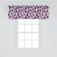thumbnail image 2 of Ambesonne Abstract Window Valance, Hand Drawn Brush Stroke Pattern Paint Smear Motifs on Greyscale Backdrop, Curtain Valance for Kitchen Bedroom Decor with Rod Pocket, 54" X 18", Pink Purple and Grey, 2 of 3