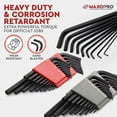 thumbnail image 4 of 36-Piece SAE and Metric Allen Wrench Set, Black, Chrome Vanadium Steel, 0.05-5/16 in, 1.27-8 mm, 4 of 7