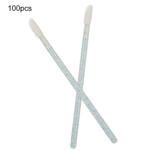 Eyelash Cleaning Brush,100pcs Disposable Lip Brush Lip Gloss Brush