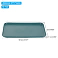thumbnail image 2 of Unique Bargains 12x9' Fast Food Tray, 3 Pack PP Plastic Reusable Multi-Purpose Non-Slip Serving Tray Dark Green, 2 of 5