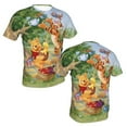 thumbnail image 6 of Winnie The Pooh T Shirt 3d Printed Crewneck Graphic Short Sleeve Tees For Mens, 6 of 8