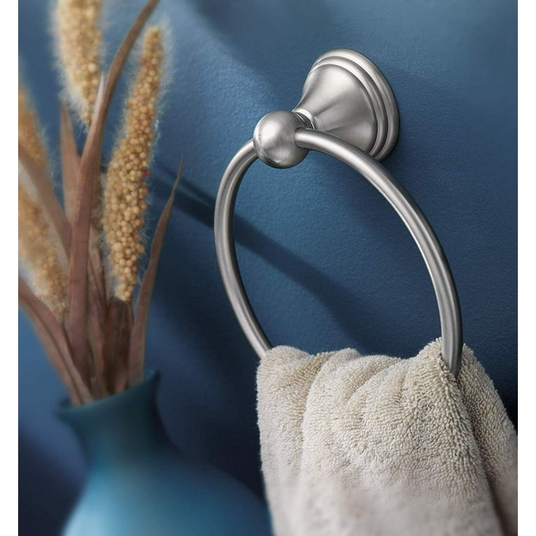 Moen DN8486BN Preston Collection Bathroom Hand Towel Ring Spot