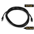 thumbnail image 3 of iMBAPrice 25 feet Cat5e Network Ethernet Patch Cable - Black, 10 Pack, 3 of 4