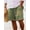 Green, variant on Men's Summer Casual Cotton Linen Shorts with Drawstring Elastic Waist, Beach Shorts with Pockets, Outdoor Fashion Green M