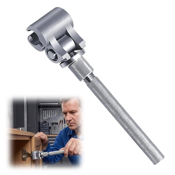 Heavy Duty Steel Door Hinge Adjustment Tool – Gap Alignment Wrench for Cabinet & Door, Fix Sagging Sticking Doors, Professional Repair Kit
