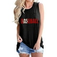 thumbnail image 1 of LSLJS Women Spaghetti Strap Tank Tops Ladies Summer Fashion Solid Color Baseball Print Pattern Sleeveless Vest Top T-shirt, 1 of 4