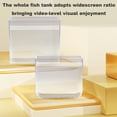 thumbnail image 4 of CBFFDC Transparent Fish Tank Betta Fish Aquarium Non Slip Base 360 Degree Viewing Transparent High Light Transmittance Aquarium for Study Room Desktop Office, 4 of 7