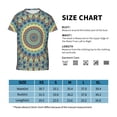 thumbnail image 4 of Honeii Round Mandala1 Print Youth Short Sleeve T-Shirt,Boys Athletic Shirt,Quick Dry Short Sleeve Performance Moisture Wicking T Shirt, 4 of 6