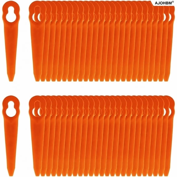 AJOHBM Pack of 100 Compatible Blades for Stihl PolyCut 2-2 PolyCut 3-2, FSA 45 FSA 57 FSE 52, Plastic Blades for Stihl Cordless Trimmer.