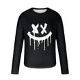 thumbnail image 4 of XFYSSS Fashion Casual Men's Printed Top Long Sleeved Round Neck And Smiling Face Printed Top Long Sleeve Round-Neck Blouses & Shirts, 4 of 4