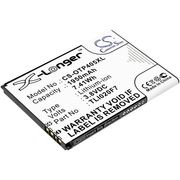 Replacement Battery for Alcatel One Touch 4 5.0,One Touch Pixi 4 (5),One Touch Pixi 4 5,OT-5045,OT-5045A,OT-5045D,OT-5045J,OT-5045T,TLI020F7,1950mAh,Mobile Phone battery