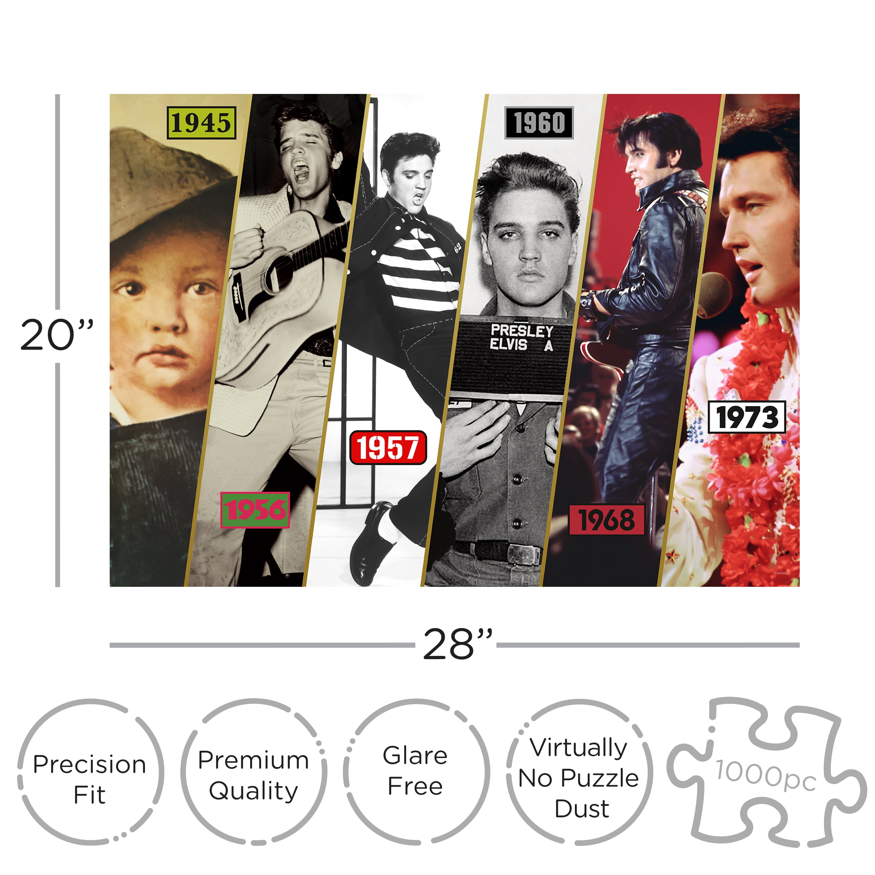 Aquarius Elvis Presley Timeline 1000 Piece Jigsaw Puzzle