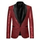 thumbnail image 1 of Traje casual para hombre, escenario personalizado, presentador de presentaciones, MC, traje con lentejuelas de color sólido, chaqueta para hombre, 1 of 5