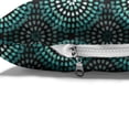 thumbnail image 4 of Ikat Pet Bed, Retro Style Floral Composition with Dotted Motifs Native Culture, Chew Resistant Pad for Dogs and Cats Cushion with Removable Cover, 24" x 39", Teal Black and White, by Ambesonne, 4 of 4