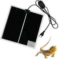 thumbnail image 1 of Reptile Heat Mat, 220V 28x28CM Adjustable Terrarium Heat Mat with Temperature Control for Reptiles -Tortoise, Snakes, Lizards, Geckos, Spiders - Aquar, 1 of 5