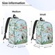 thumbnail image 2 of Easygdp Chinoiserie Floral Palm Tree Mochila de Lona Resistente para Laptop, Compatible con Laptops de 15 a 17 pulgadas, Ideal para Escuela, Trabajo y Viajes-Medium, 2 of 5