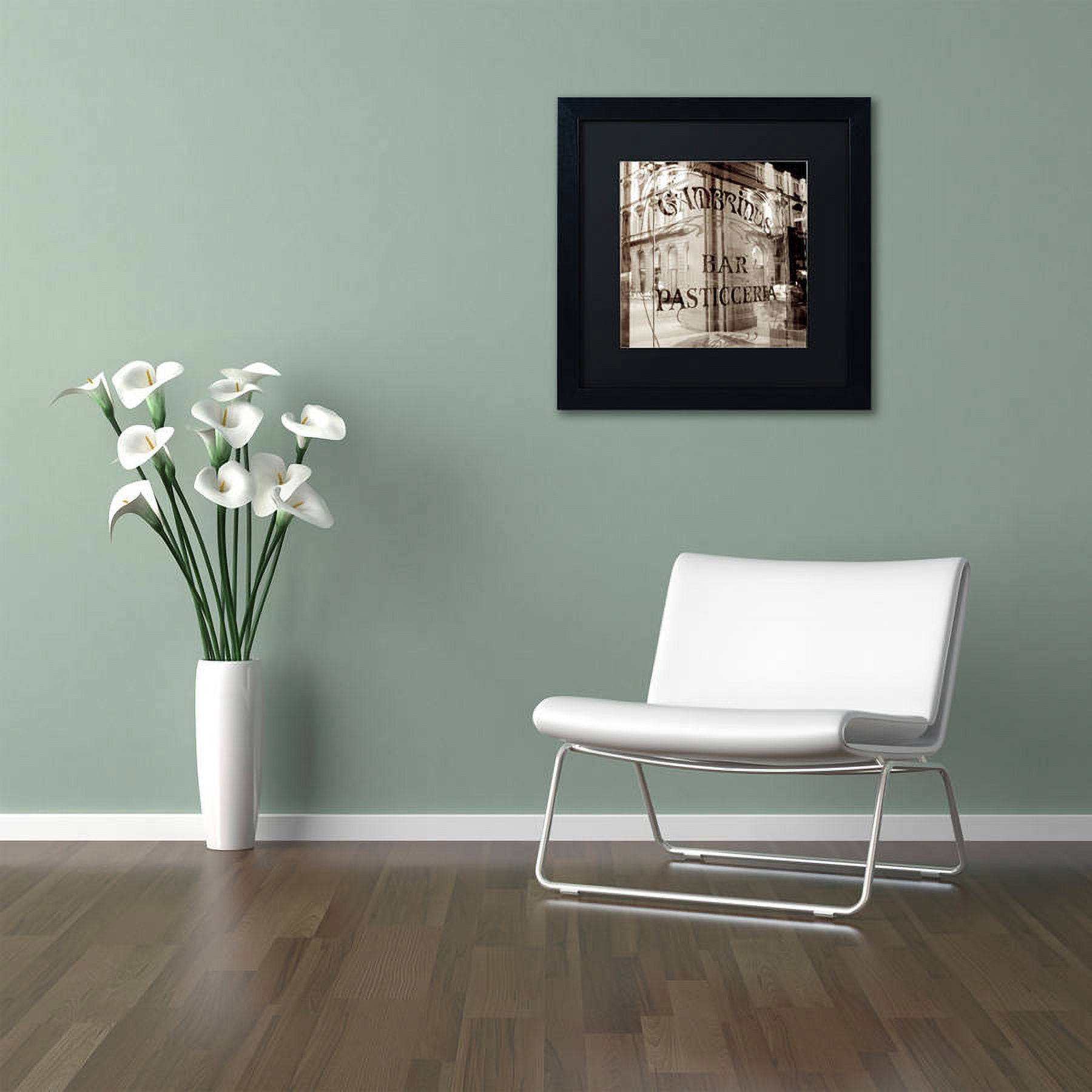 Trademark Fine Art "Firenze V" Canvas Art by Alan Blaustein, Black Matte, Black Frame