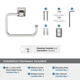 thumbnail image 6 of Amerock Mulholland Brushed Nickel Open Towel Ring, 6 of 9