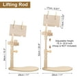 thumbnail image 2 of Unique Bargains Embroidery Hoop Stand, Adjustable Sitting Cross Stitch Stand Wooden Embroidery Hoop Holder, 2 of 6