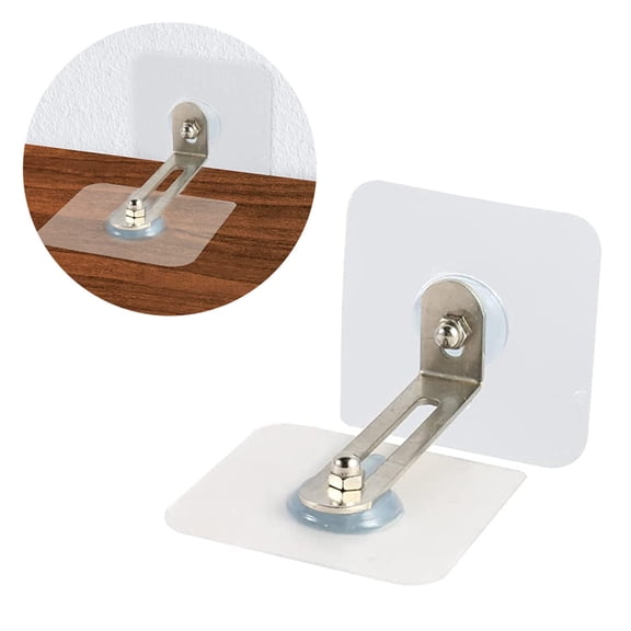 2 Pack Adhesive Furniture Wall Anchors No Drill, Anti Tip Furniture Straps Kit for Baby Proofing, Secure Bookcase Dresser Shelf Cabinet to Wall for Child Safety - No Screw