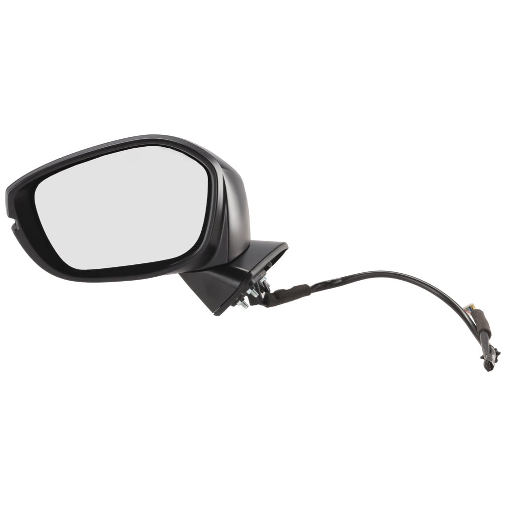 KarParts360 For Honda Civic 2023 2024 Door Mirror Driver Side | Paintable | Manual Folding | In-Housing Signal Light Built In | Power Adjust Glass Method | Replacement For HO1320370 | 76258T20A82-PFM