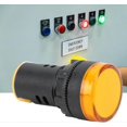 thumbnail image 3 of 10PCS LED Indicator Light Yellow LED Lamp for Industrial Equipment AC/DC 12V, 12mm Diameter, High Brightness, 3 of 5
