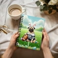 thumbnail image 3 of Happy Easter Hello Spring Pug Playing Football Spiral Bound Journal Dog Lover Gifts 5x7in Spiral Notebook - 13003, 3 of 5
