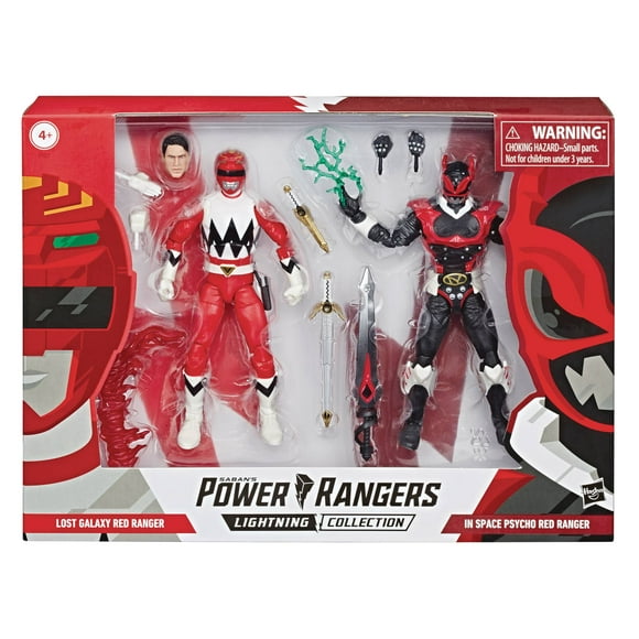 Power Rangers Lightning Collection 6 Inch Figure 2-Pack Series - Lost Galaxy Red Ranger & In Space Psycho Red Ranger