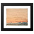 thumbnail image 2 of Albert Anker 14x12 Black Modern Framed Museum Art Print Titled - View of the North -East End of Lake Neuchatel from Ins at Dusk (1892), 2 of 5