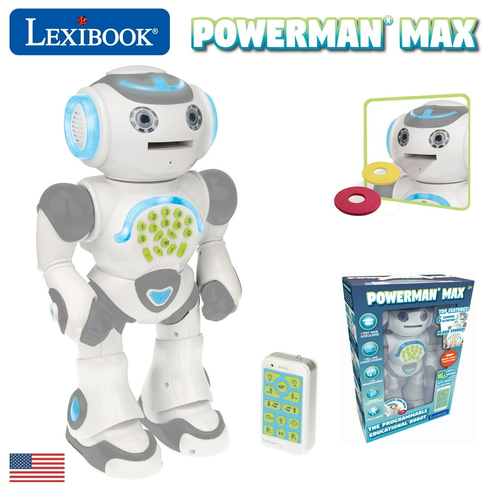 Lexibook Powerman Max Remote Control Walking Talking Toy Robot STEM