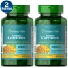 2 Pack - Puritan's Pride Turmeric Curcumin 1000 Mg W/Bioperine 60 Count